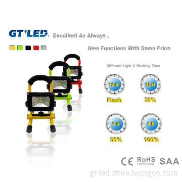 New Functions of Rechargeable floodlight,12 hours working time SAA CE